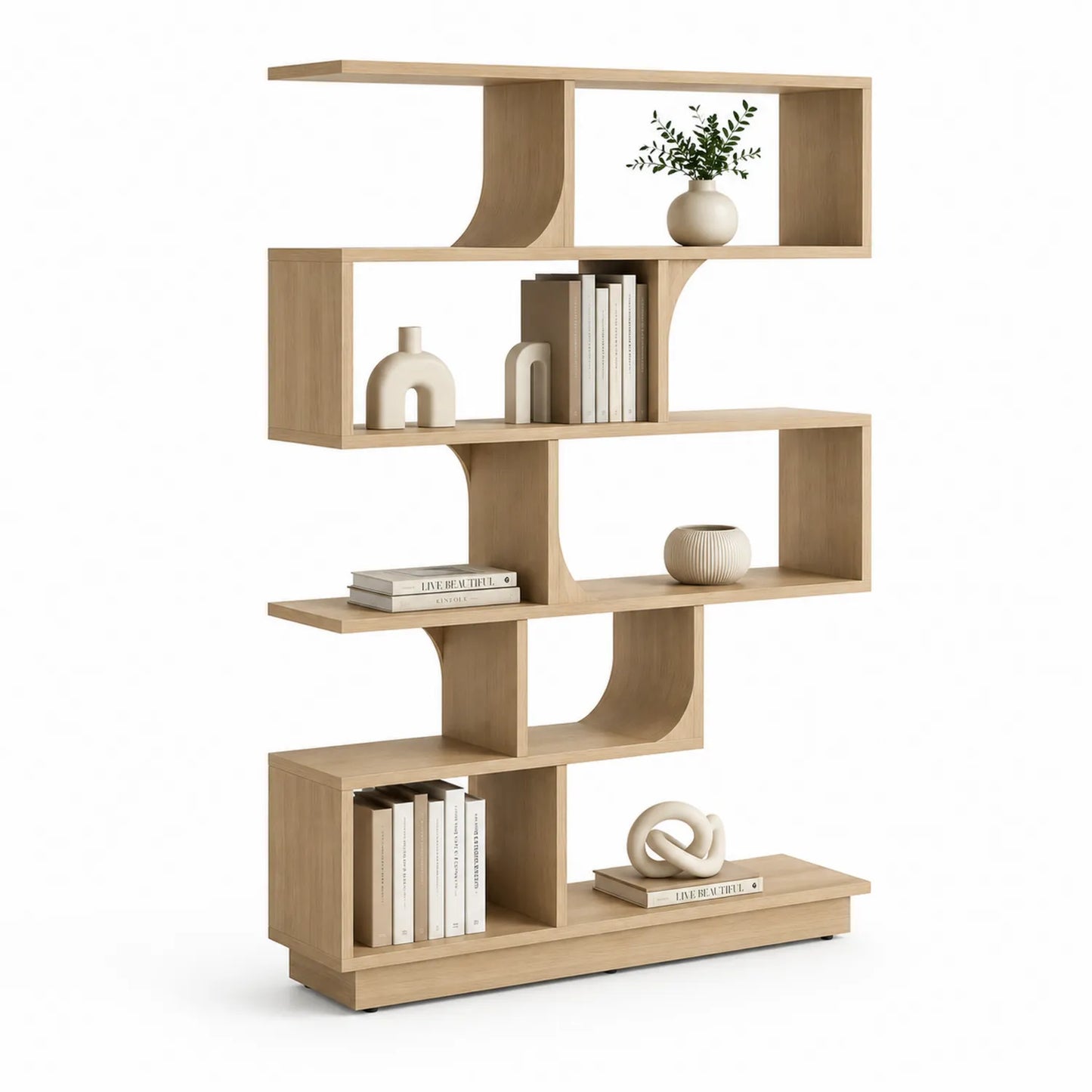 Holzregal Eichenholz Natur 180 cm