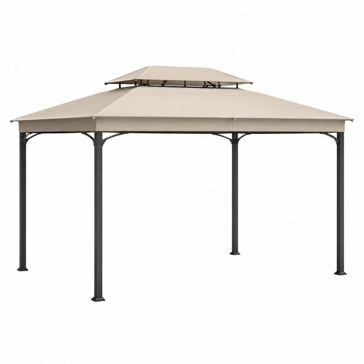 Gartenpavillon mit Metallrahmen und Polyesterdach 3x3m Beige