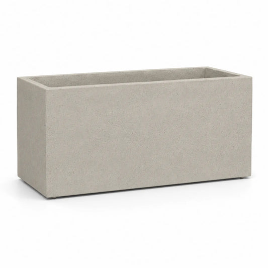 Rechteckiger Pflanzkübel aus Faserzement 80x30x40cm