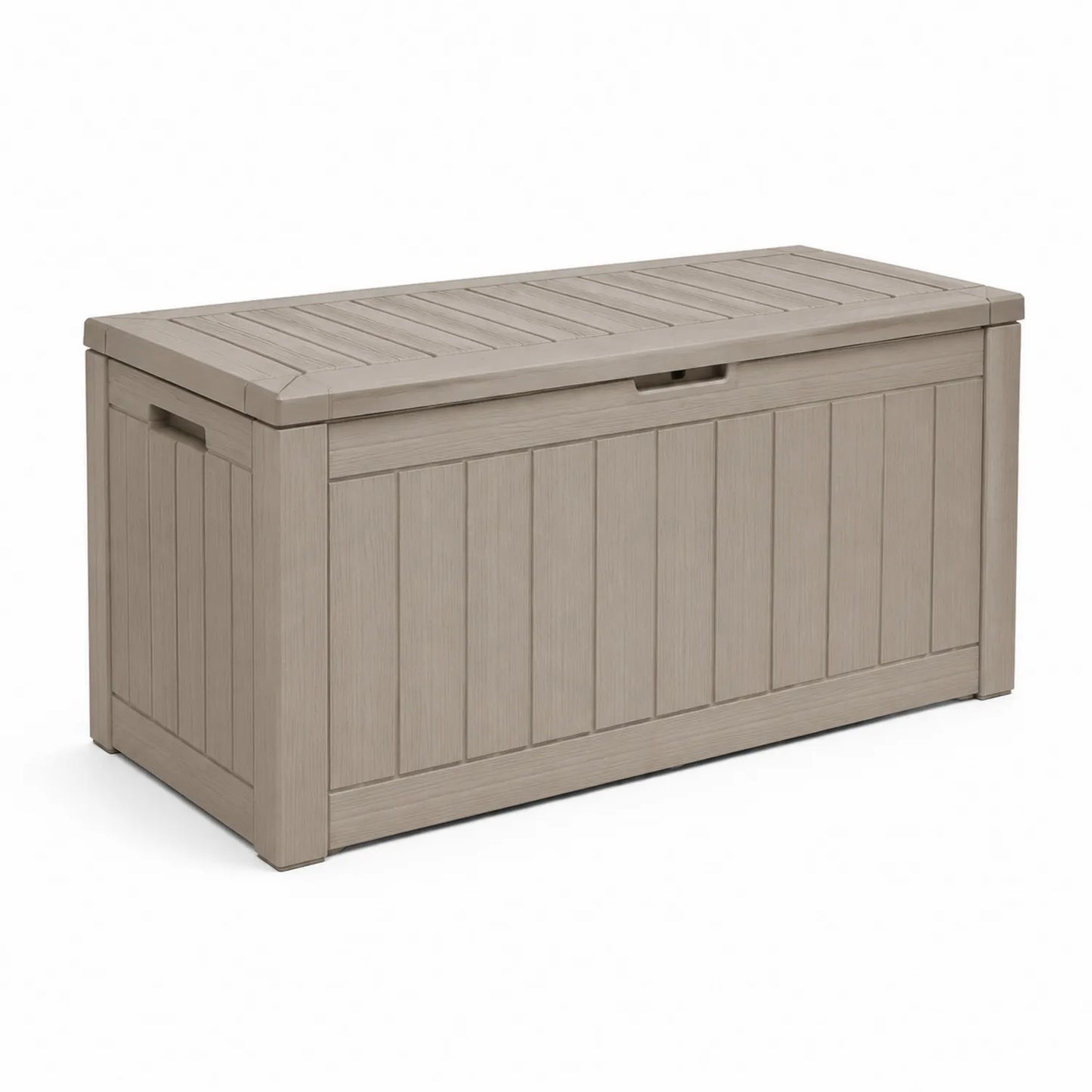 Outdoor-Aufbewahrungsbox Kunststoff Beige 120cm x 45cm x 60cm