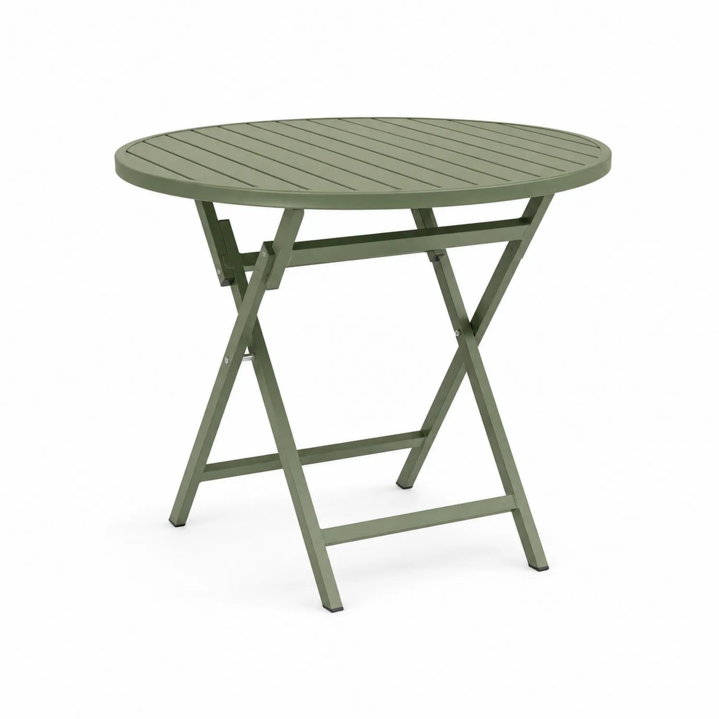 Runder Metall-Klapptisch Ø 70 cm Grün