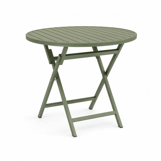 Runder Metall-Klapptisch Ø 70 cm Grün