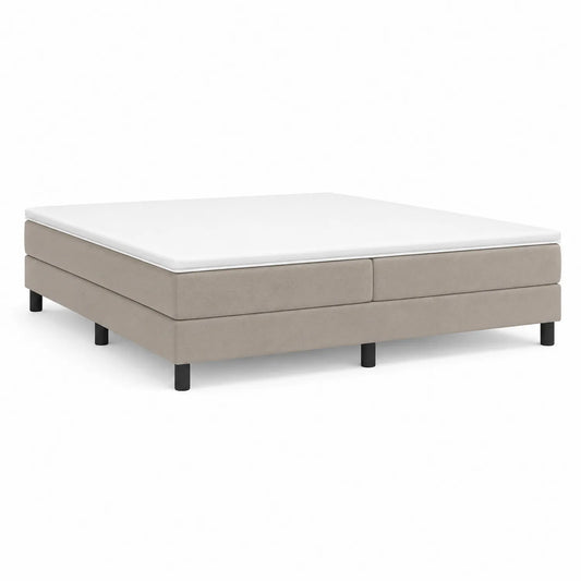 Boxspringbett 180x200 cm Textil Polyester Beige