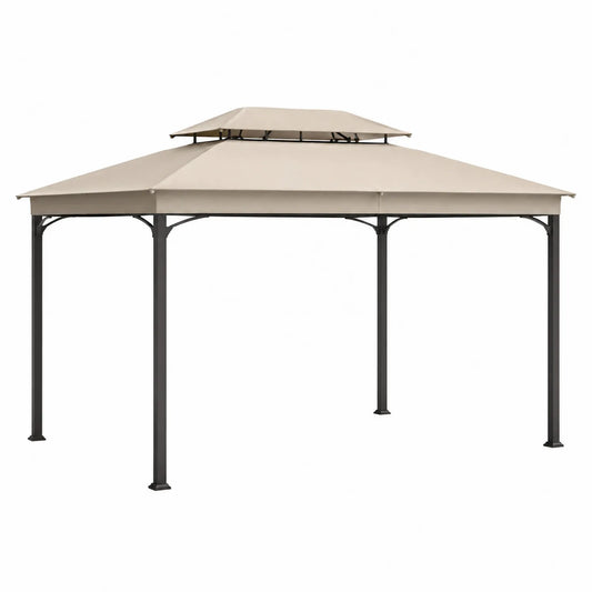 Gartenpavillon mit Metallrahmen und Polyesterdach 3x3m Beige