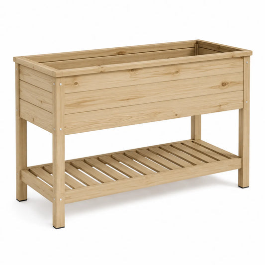 Holz Hochbeet mit Regal 100x40x85 cm