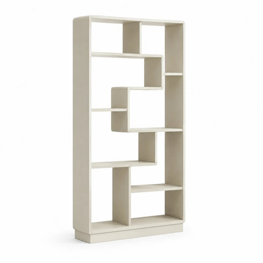 Regalsystem Cremeweiß MDF 180x90x30 cm