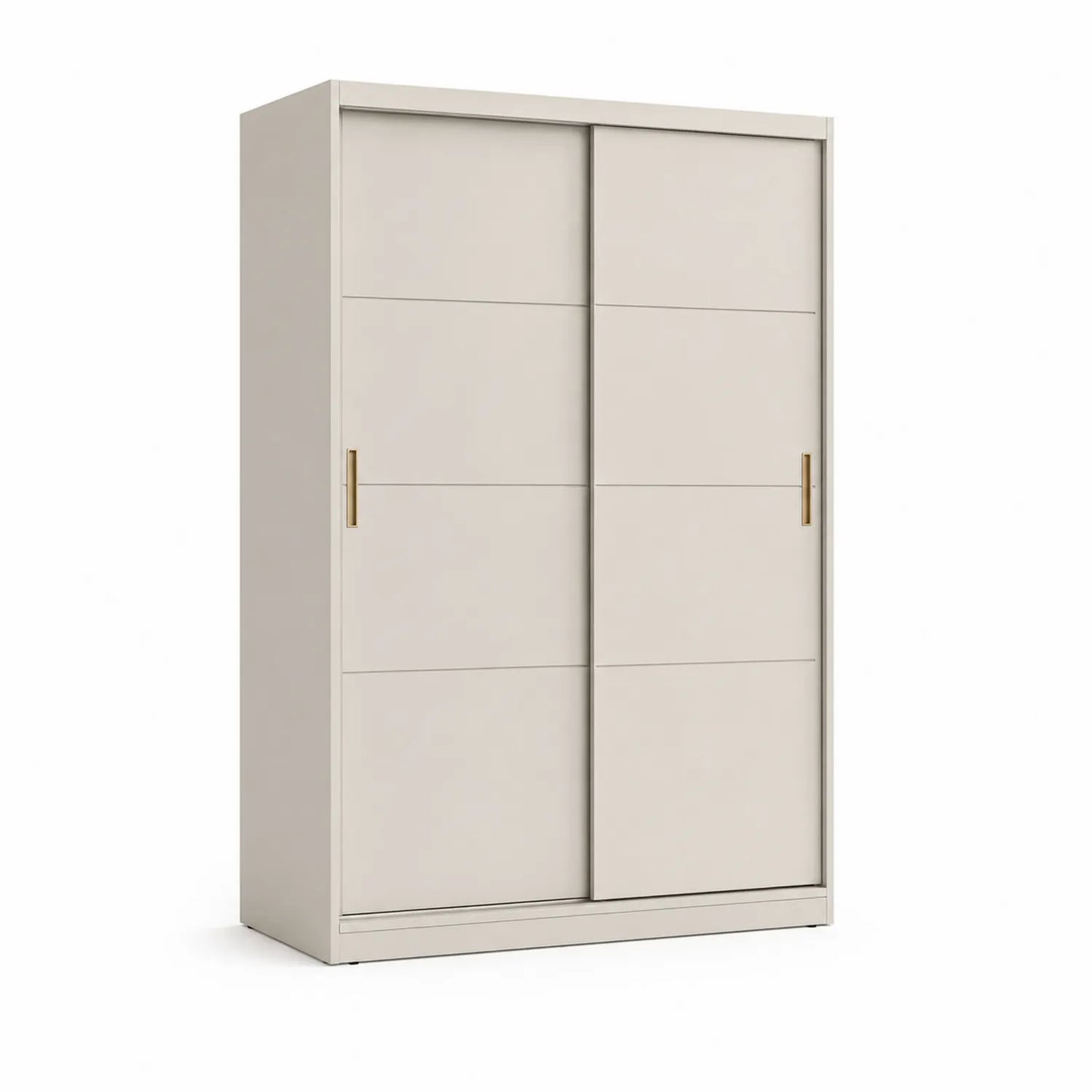 Schiebetürenschrank Holzfaserplatte Weiß 200 x 120 x 60 cm