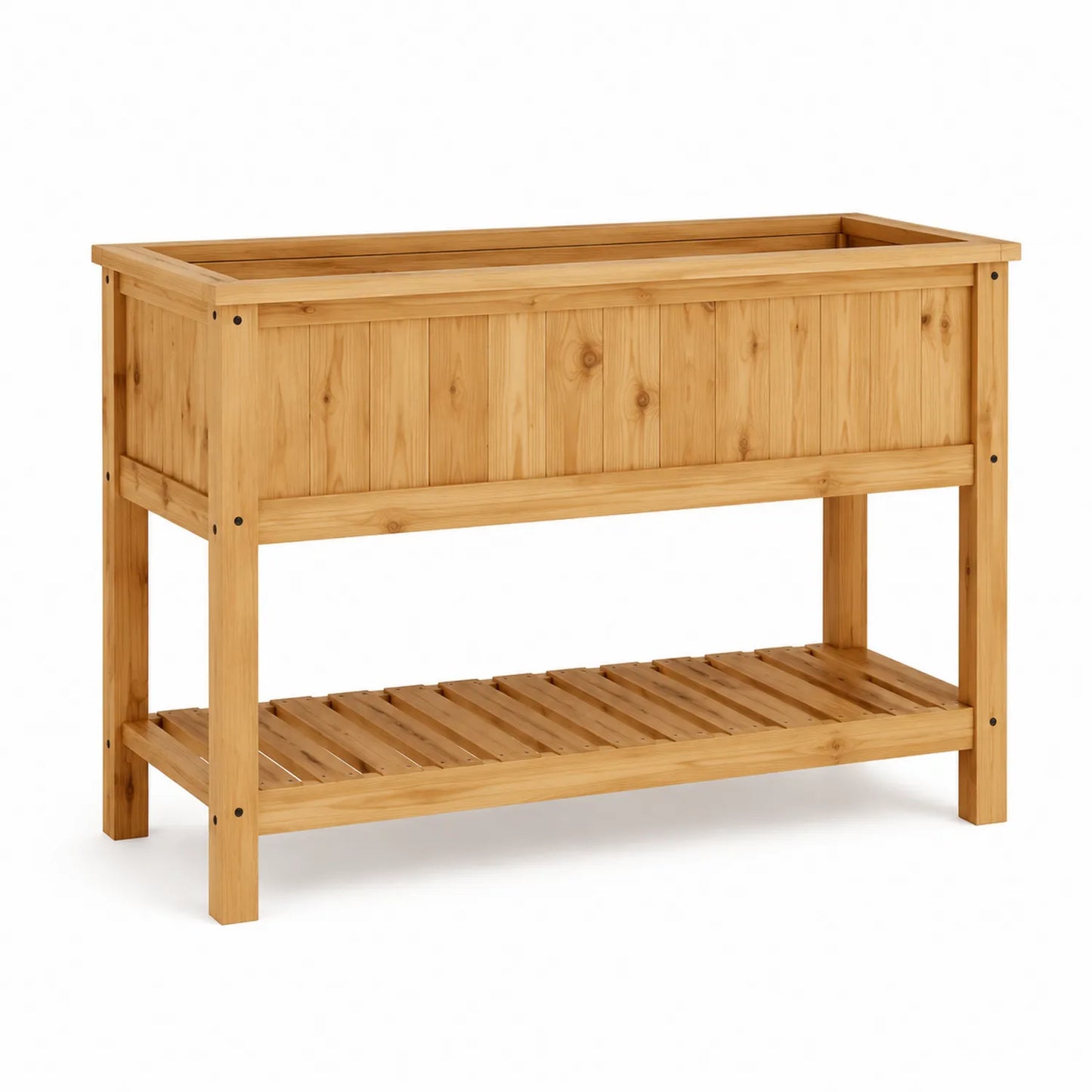 Holz Pflanzgefäß aus Tannenholz Natur 100x40x80cm